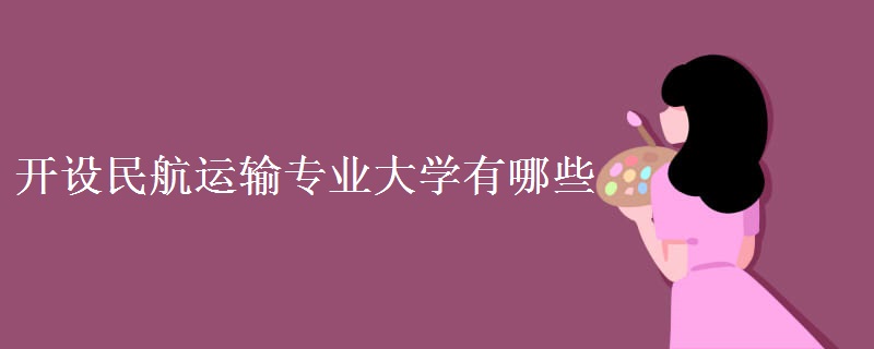 開設民航運輸專業(yè)大學有哪些