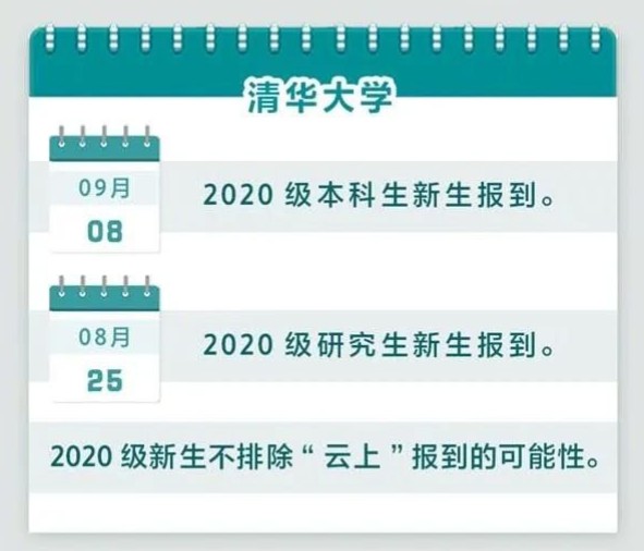北京2020下半年高校开学时间