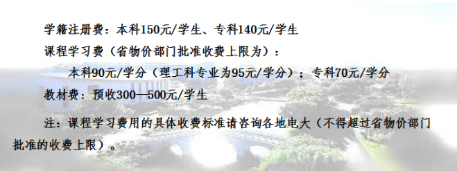 报考成人大学需要多少费用 学费贵不贵