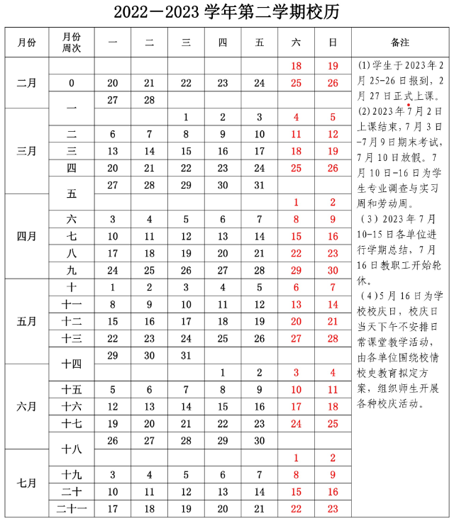 2023成都理工大学暑假放假时间安排 几月几号开学