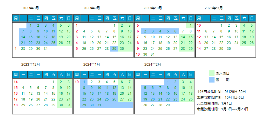 2024燕山大学寒假放假时间 几月几号开始