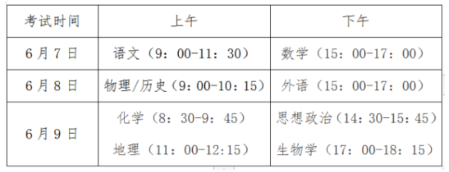 2024吉林高考一般几点开始几点结束 具体考试时间