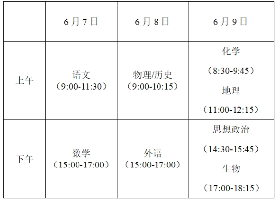 2024江苏高考一般几点开始几点结束 具体考试时间