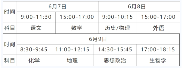 2024湖北高考一般几点开始几点结束 具体考试时间