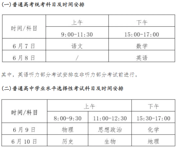 2024海南高考一般几点开始几点结束 具体考试时间