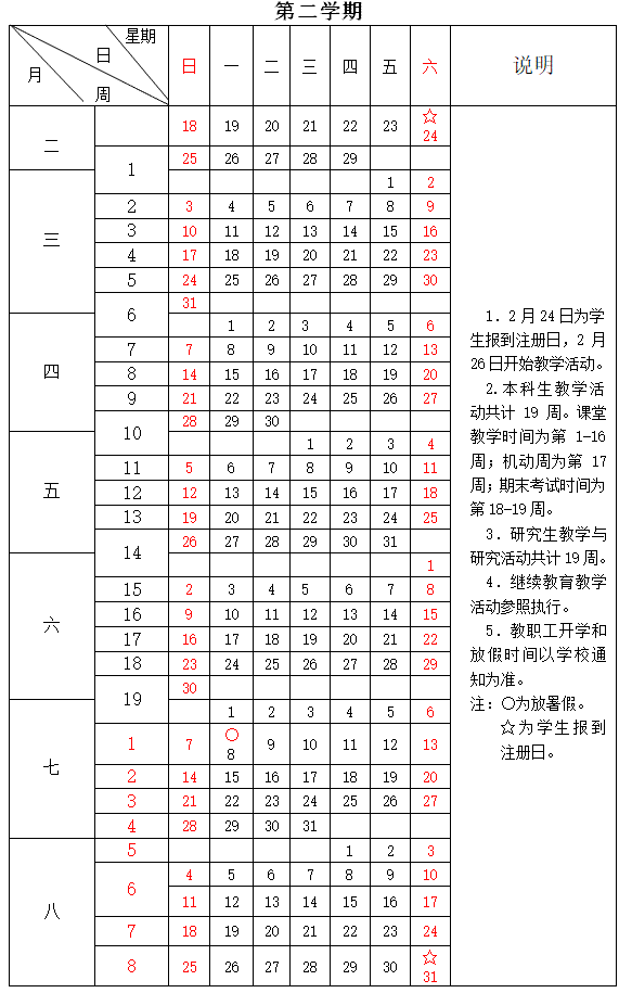 2024中南财经政法大学暑假放假及开学时间安排 具体几月几号