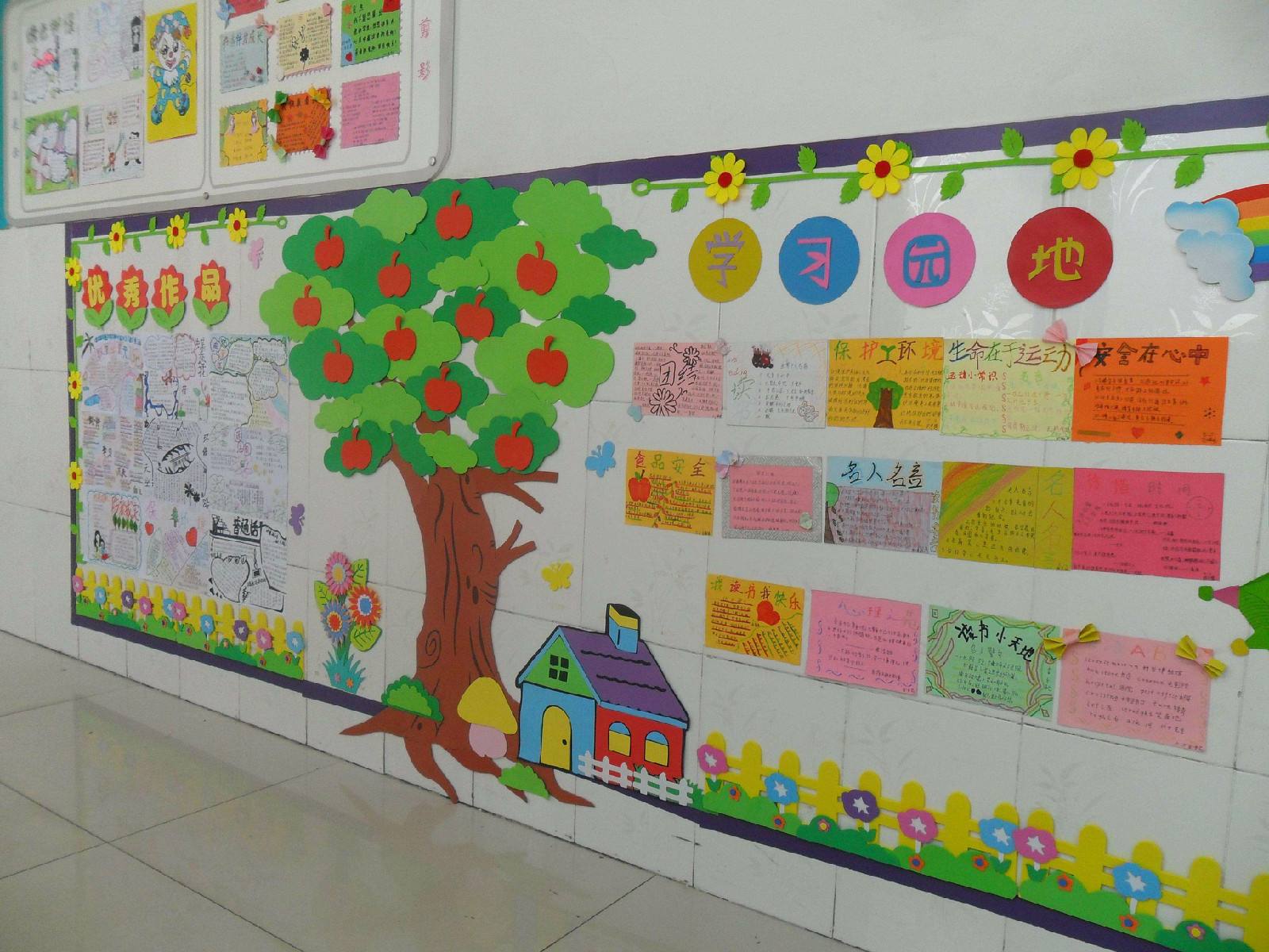 精美的小学教室布置图片_漂亮的班级文化墙_微信公众号文章